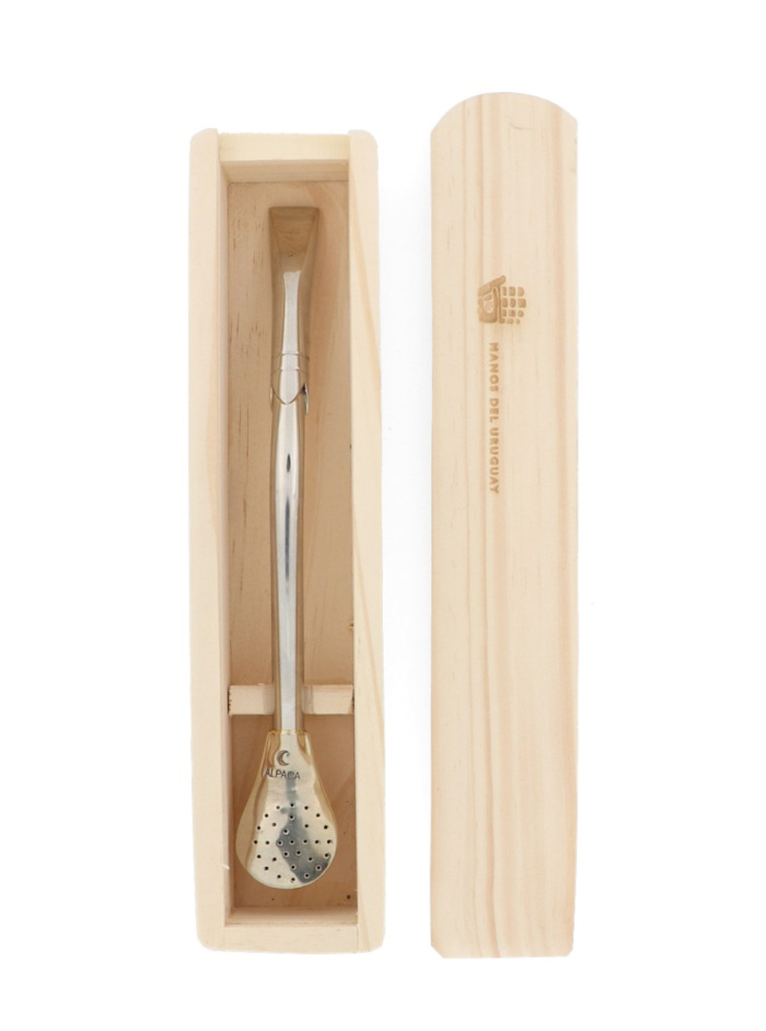 Alpaca Melo Bombilla with wooden box