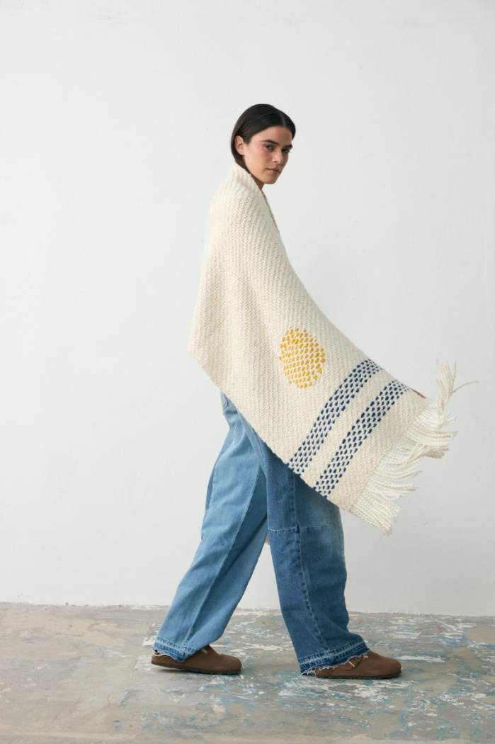 Uruguayan Long Scarf Off White
