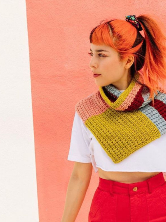 Perpendicular Scarf - Capelet by Norah Gaughan
