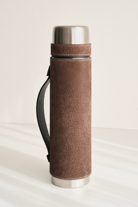 Brown Leather Flask
