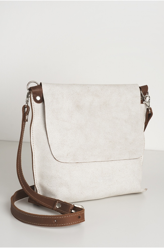 Abato Handbag with flap in White
