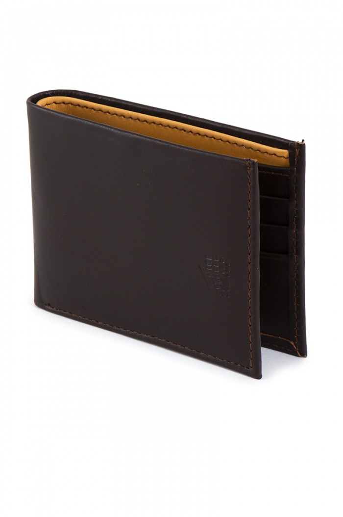 Double Card Holder Wallet in Chocolate