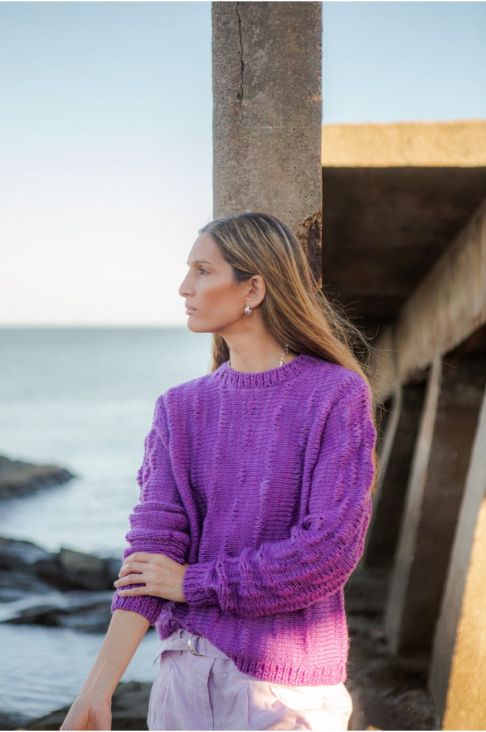 Parsifal Sweater in Purple